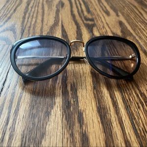 Black Rimmed Gold Sunglasses